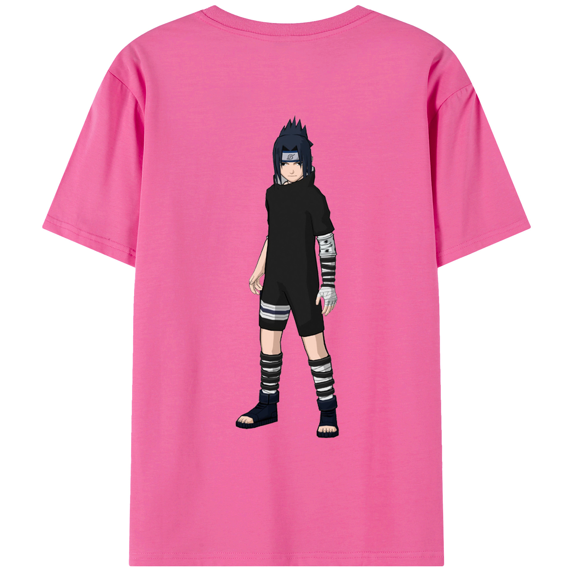 （画像用） NARUTO -ナルト- うちは サスケ Uchiha Sasuke レディース半袖Tシャツ(バックプリント)